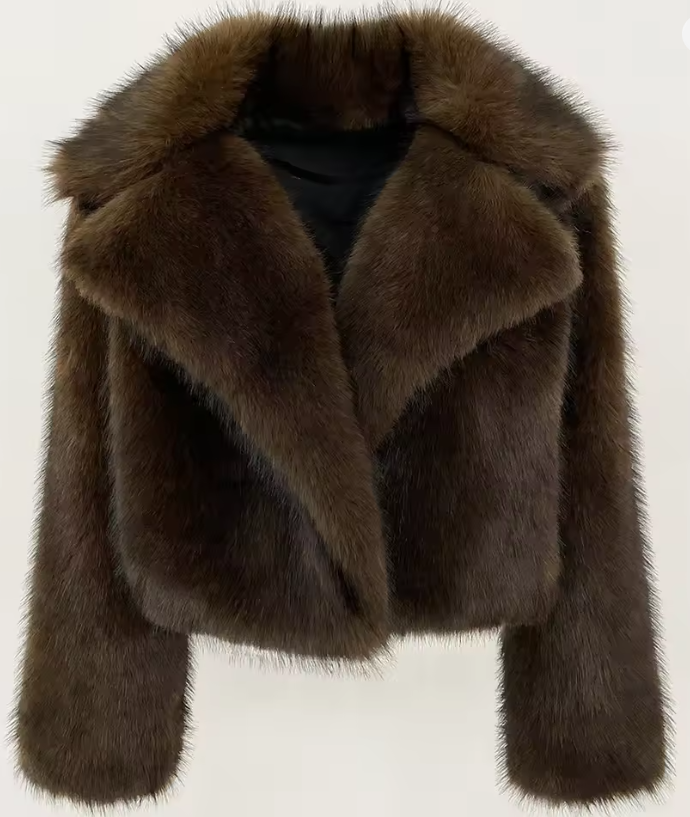 Giacca Pelliccia Morbida Donna