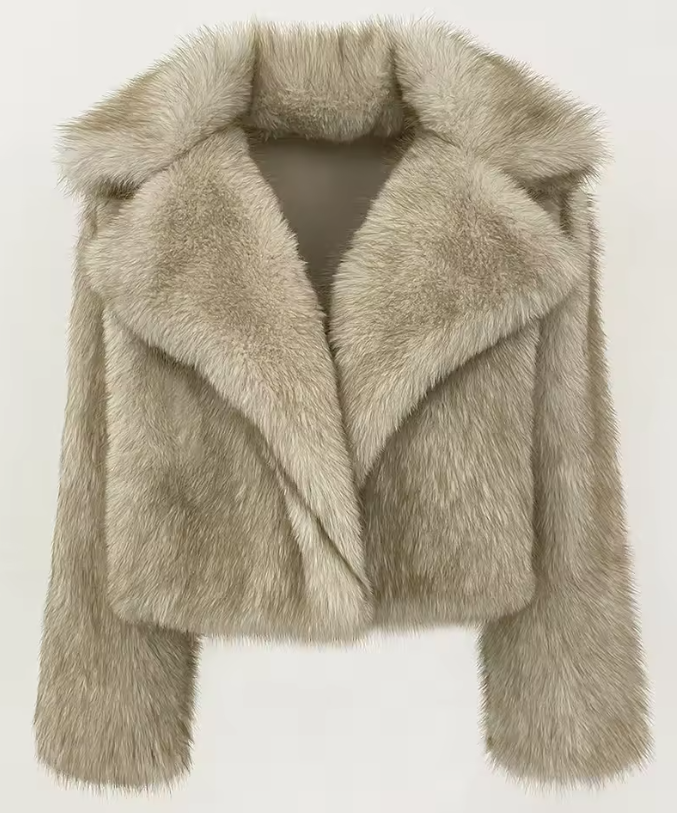 Giacca Pelliccia Morbida Donna