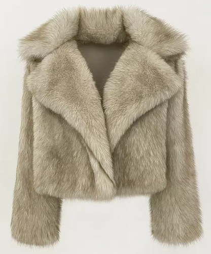 Giacca Pelliccia Morbida Donna