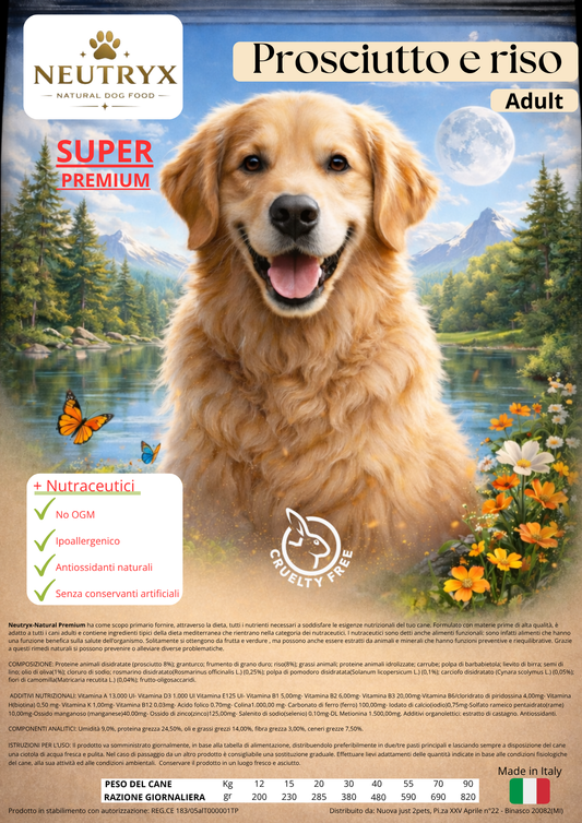 NEUTRYX ™-Natural Super Premium adult - Prosciutto e riso