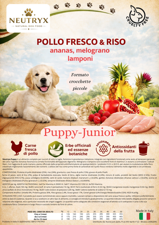 NEUTRYX ™- PUPPY- Pollo fresco e riso